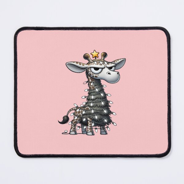 Item preview, Grumpy Christmas Giraffe, Unique designed and sold by villacreativa.
