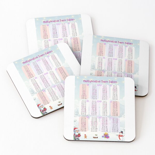 Item preview, Christmas Multiplication Chart (Times Tables Chart) designed and sold by PhotoDesignNZ.