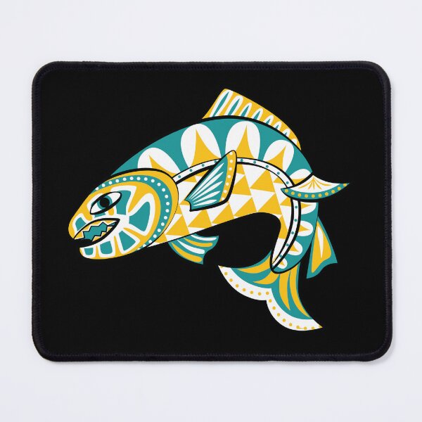 Item preview, Speckled Trout Shirt with Native American Symbolism designed and sold by AdiApparel.