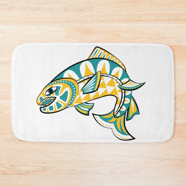 Item preview, Speckled Trout Shirt with Native American Symbolism designed and sold by AdiApparel.