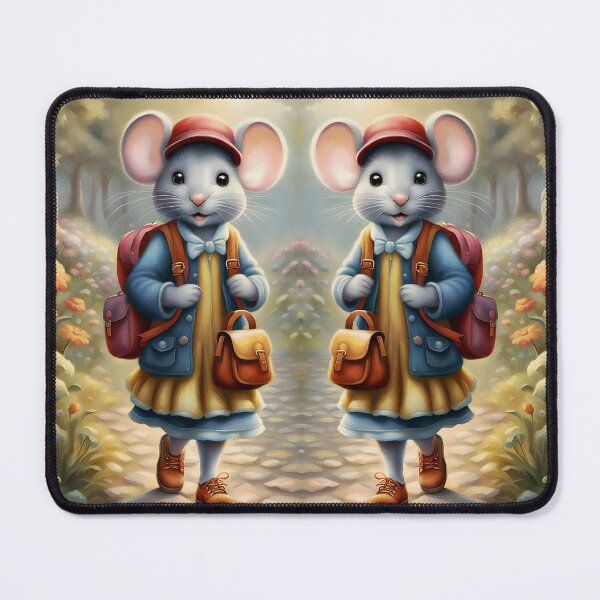 Item preview, Cute mouse girl on her way to school designed and sold by MarionsArt.