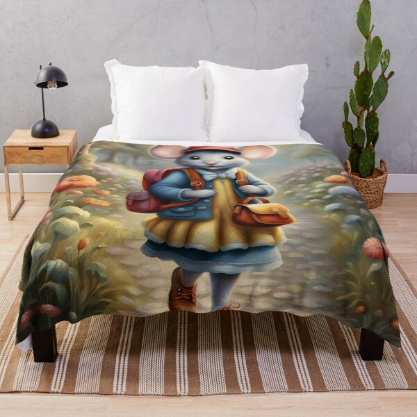 Item preview, Cute mouse girl on her way to school designed and sold by MarionsArt.