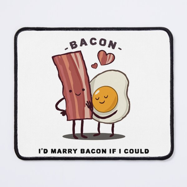 Item preview, I'd marry bacon if I could designed and sold by FirstTimeTees.