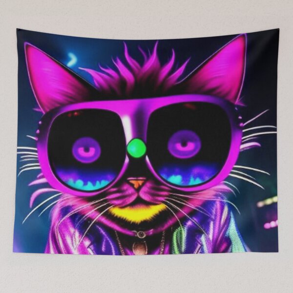 Item preview, DJ Night Club Cat designed and sold by TheDarkWardrobe.