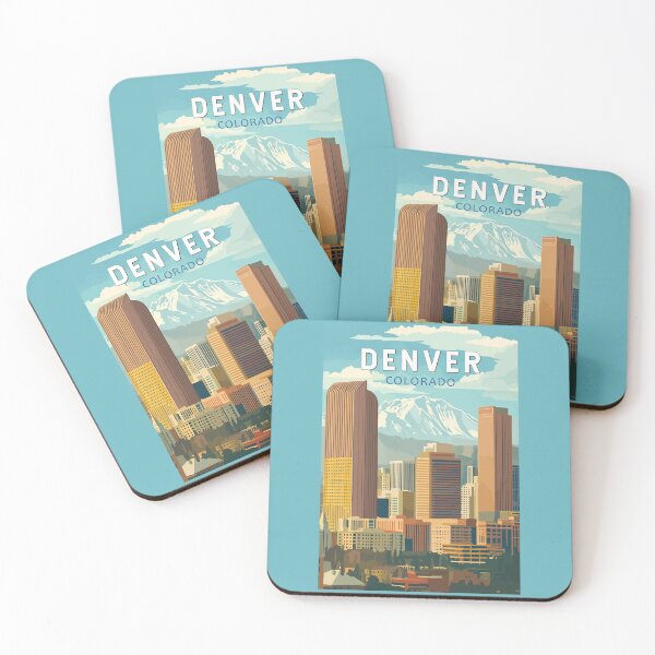 Item preview, Denver Colorado Travel Art Vintage designed and sold by KrisSidDesigns.