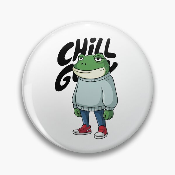 Item preview, Chill Guy Frog Cartoon Character - Relaxed & Cool Vibes designed and sold by MonkiFlipp.