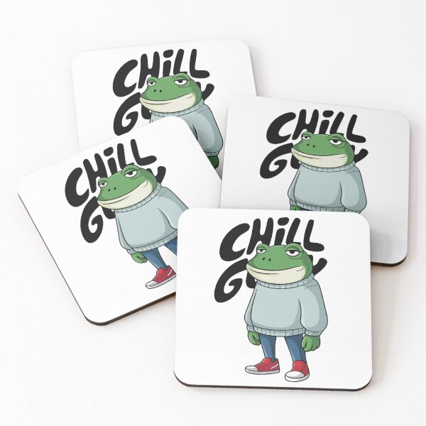 Item preview, Chill Guy Frog Cartoon Character - Relaxed & Cool Vibes designed and sold by MonkiFlipp.
