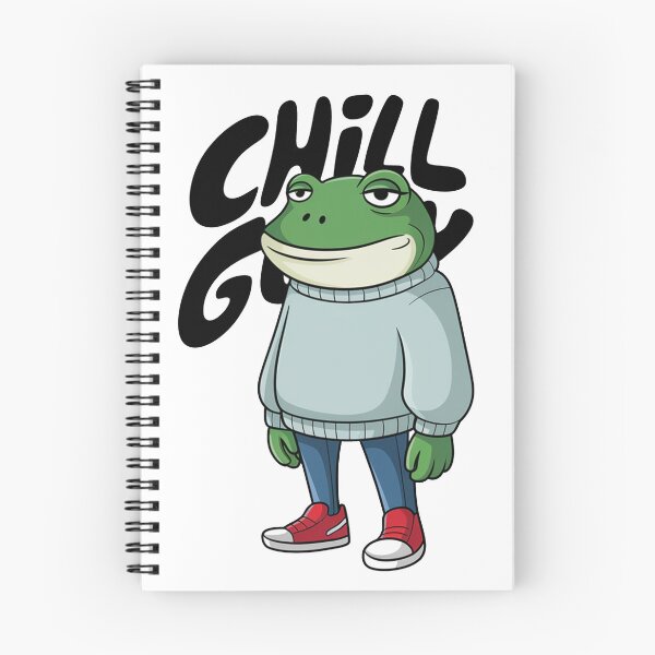 Item preview, Chill Guy Frog Cartoon Character - Relaxed & Cool Vibes designed and sold by MonkiFlipp.