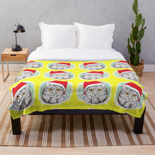 Item preview, New Year Cat 2 -Yellow pattern designed and sold by StudioViArt.