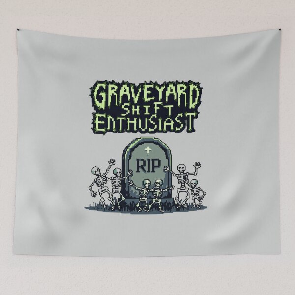 Item preview, Goth Pixel - GRAVEYARD SHIFT ENTHUSIAST designed and sold by SignumShop.