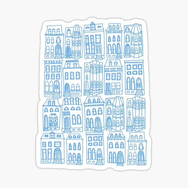 Item preview, Lafayette Square Row Houses, St. Louis, Missouri - Frankie Blue designed and sold by ShopFrankieBlue.
