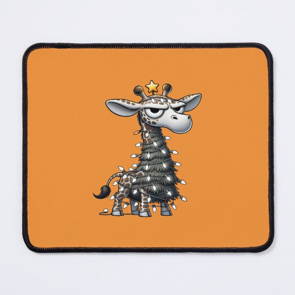 Item preview, Grumpy Christmas Giraffe, Unique designed and sold by villacreativa.