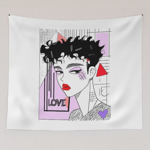 Item preview, Chic art of a bold girl designed and sold by anytka.