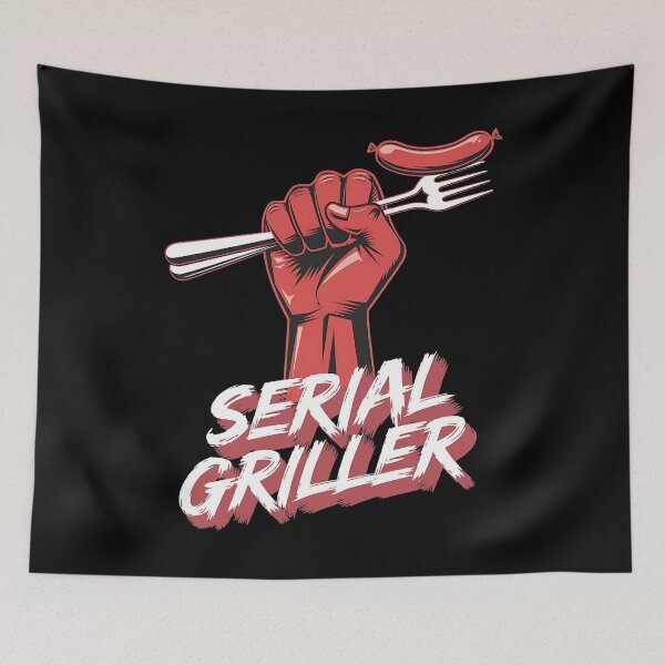 Item preview, Serial griller - BBQ party - Smokin' good times - Fire up - The grillmaster - Grill and chill - Time to grill designed and sold by JansenGS.