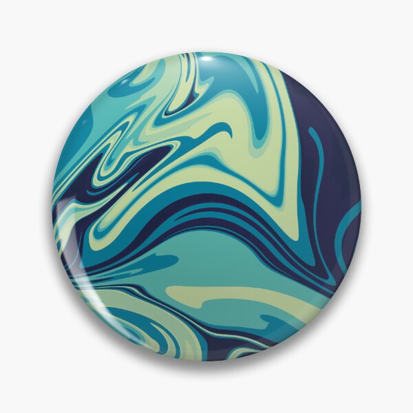 Item preview, Hydrodip Blue And Green Y2K Psychedelic Abstract Pattern designed and sold by Skull Fern.