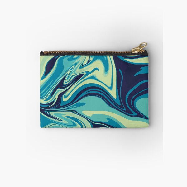 Item preview, Hydrodip Blue And Green Y2K Psychedelic Abstract Pattern designed and sold by Skull Fern.