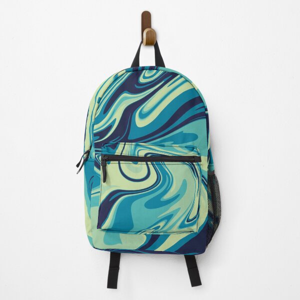 Item preview, Hydrodip Blue And Green Y2K Psychedelic Abstract Pattern designed and sold by Skull Fern.
