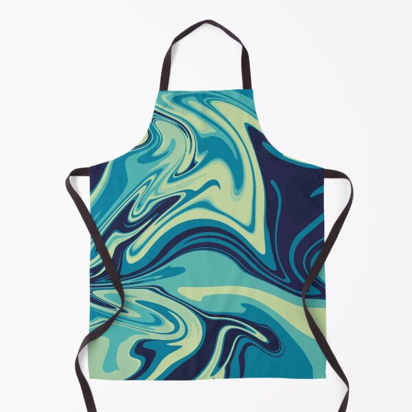 Item preview, Hydrodip Blue And Green Y2K Psychedelic Abstract Pattern designed and sold by Skull Fern.