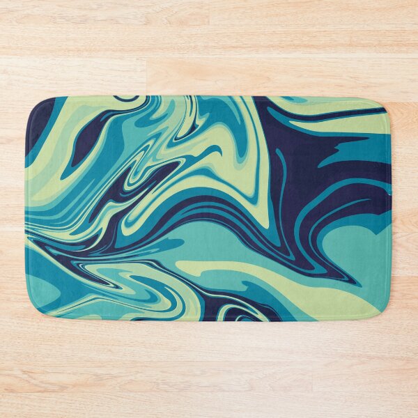 Item preview, Hydrodip Blue And Green Y2K Psychedelic Abstract Pattern designed and sold by Skull Fern.