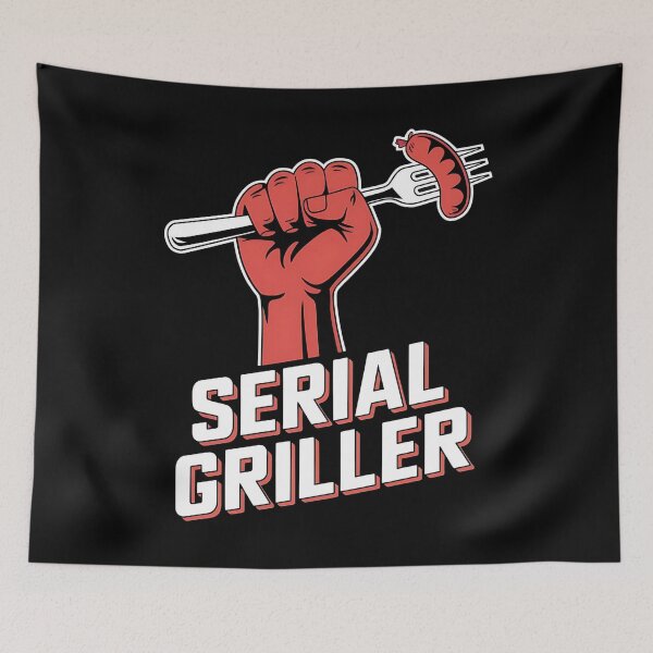 Item preview, Serial griller - BBQ party - Smokin' good times - Fire up - The grillmaster - Grill and chill - Time to grill designed and sold by JansenGS.