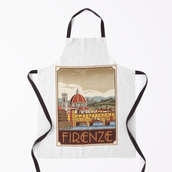 Item preview, Vintage Travel Poster Florence Italy - Retro Minimal Design of Ponte Vecchio & Tuscany - Firenze Italy designed and sold by pod24.