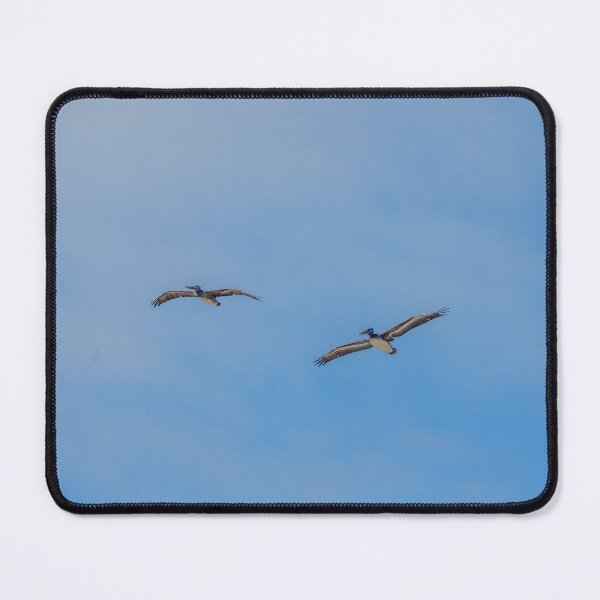 Item preview, Two Pelicans Soaring in the Blue Sky designed and sold by SafariByMarisa.