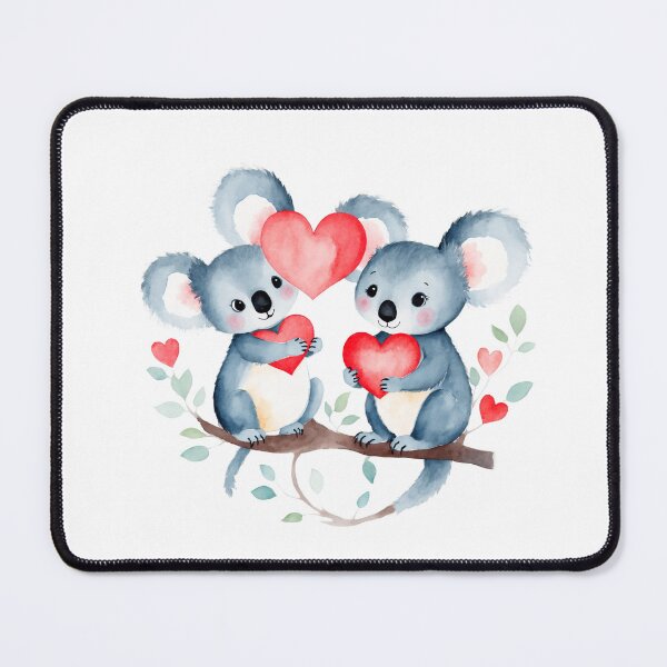 Item preview, Watercolor koala, watercolor koala, valentine day, love, adorable animals designed and sold by Victoria Riabov.