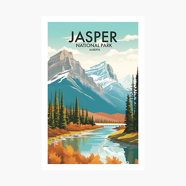 Item preview, JASPER NATIONAL PARK designed and sold by MarkedArtPrints.