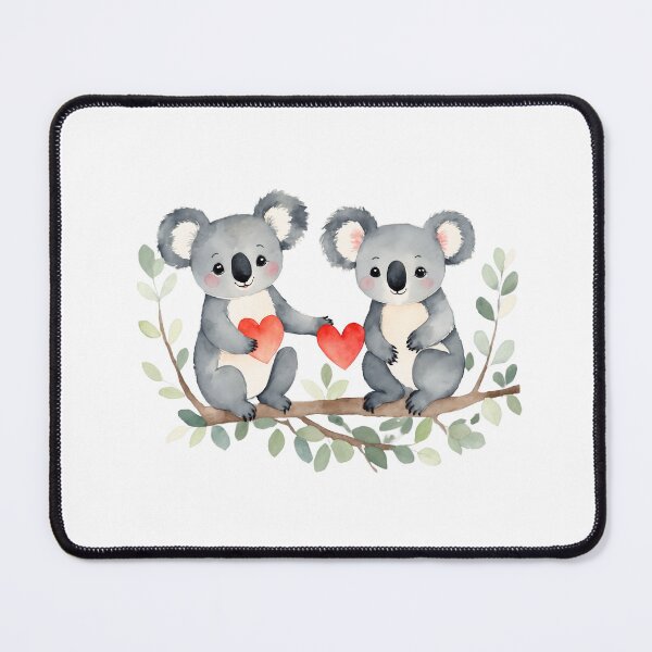 Item preview, Watercolor koala, watercolor koala, valentine day, love, adorable animals designed and sold by Victoria Riabov.