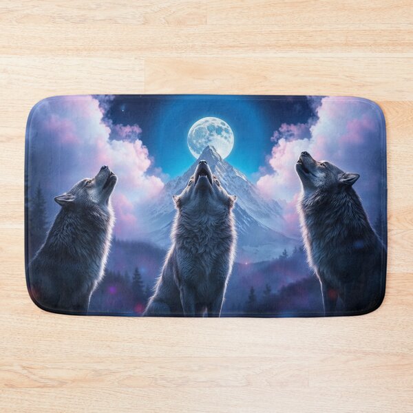 Item preview, Three Wolves and a Full Moon designed and sold by Skye Ryan-Evans.