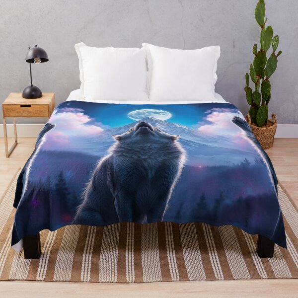Item preview, Three Wolves and a Full Moon designed and sold by Skye Ryan-Evans.