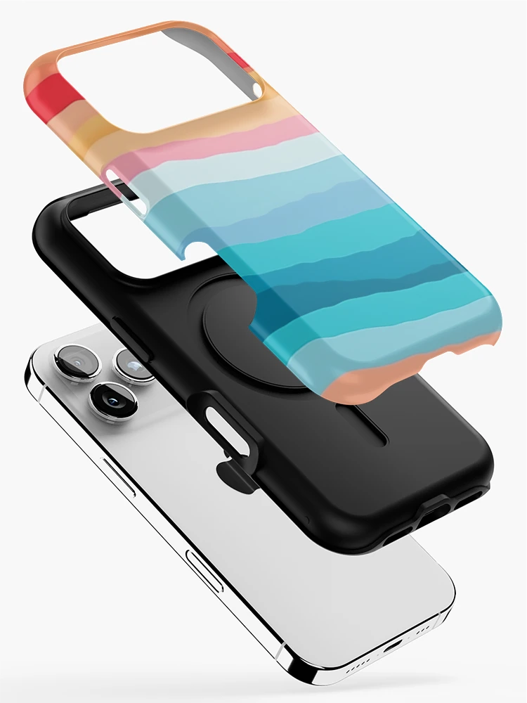 Thumbnail 2 of 4, iPhone Case, Calm Abstract Wave Pattern designed and sold by bubblegoth.