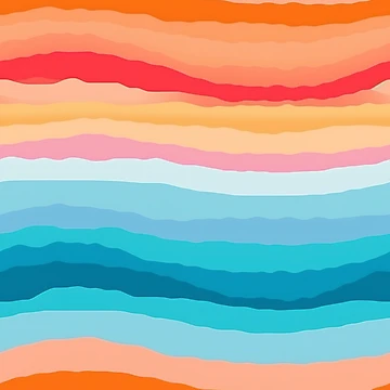 Artwork thumbnail, Calm Abstract Wave Pattern by bubblegoth