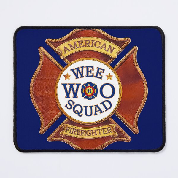 Item preview, Wee Woo Squad Firefighter Fireman Badge Pride designed and sold by Amanda's Factory.