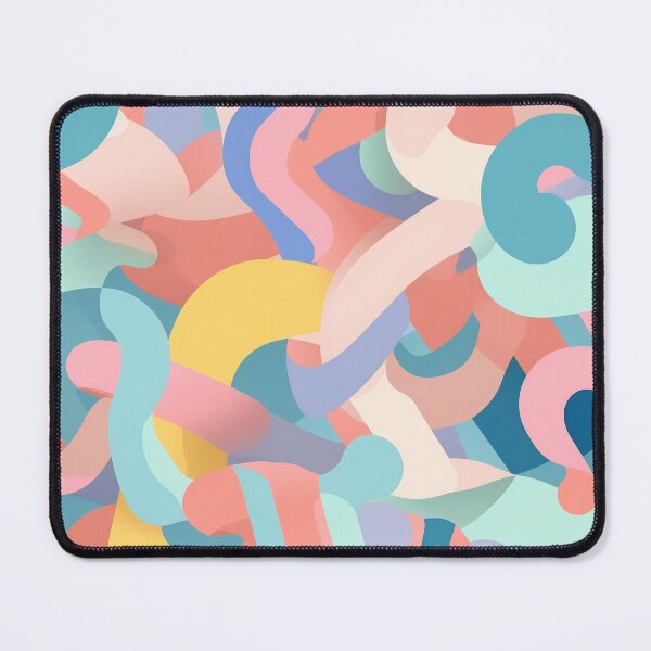 Item preview, Abstract Wavy Shapes Pattern designed and sold by bubblegoth.