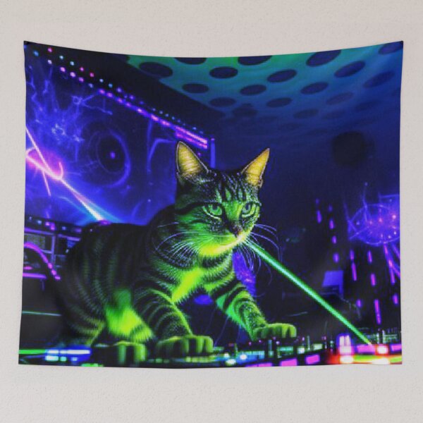 Item preview, DJ Night Club Cat designed and sold by TheDarkWardrobe.
