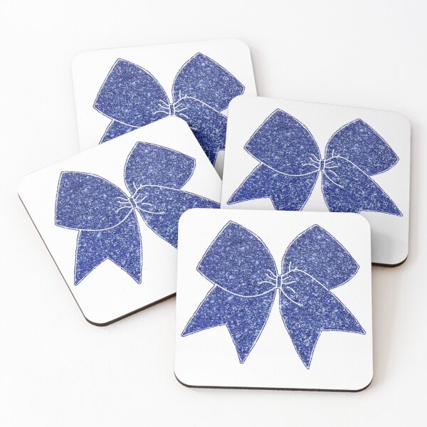 Item preview, Royal Blue Glitter Cheer Bow designed and sold by Spike The Punch Design Co..