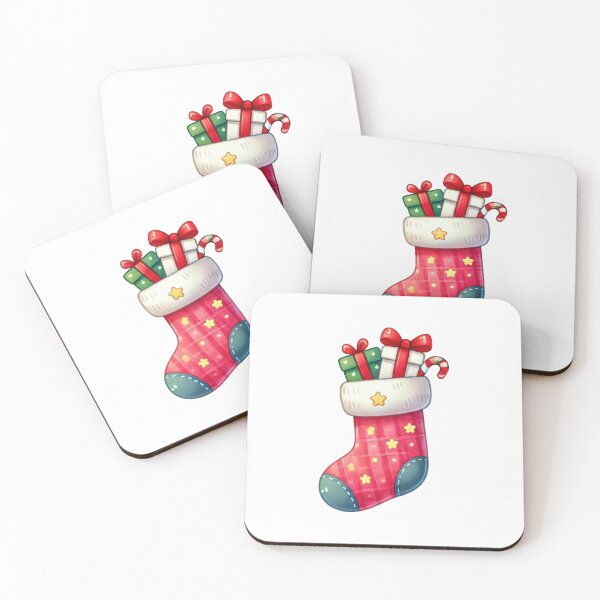 Item preview, Christmas Stocking Stars Presents Candy Cane designed and sold by baebrand-art.
