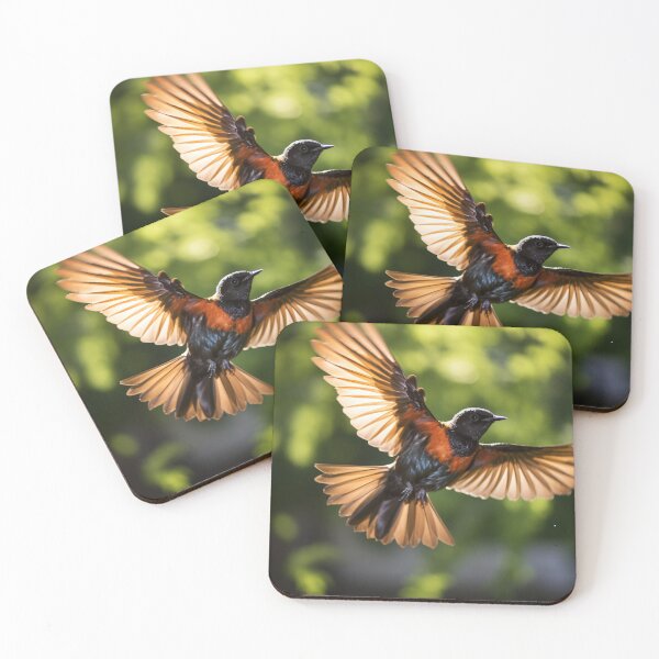 Item preview, Colorful bird flying with wings spread designed and sold by anytka.