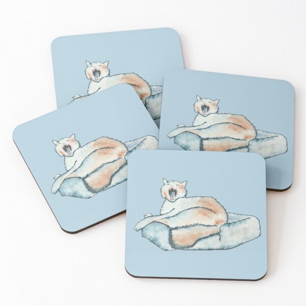 Item preview, Gato bostezando designed and sold by sunnywindows.