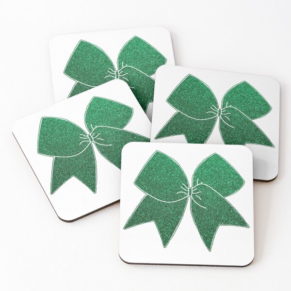 Item preview, Green Glitter Cheer Bow designed and sold by Spike The Punch Design Co..