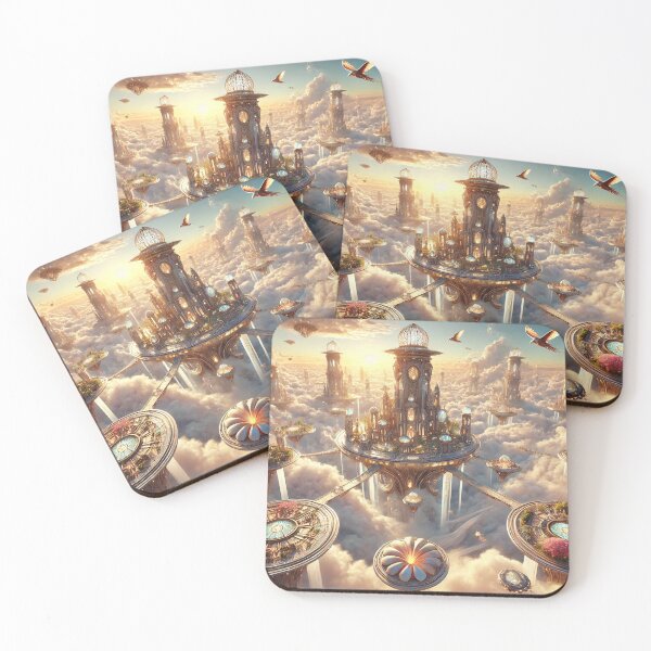 Item preview, Floating City Above the Clouds designed and sold by QuirkWears.