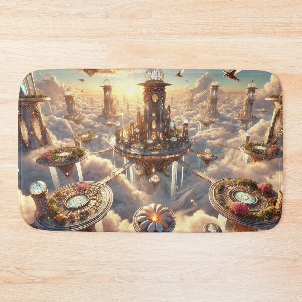 Item preview, Floating City Above the Clouds designed and sold by QuirkWears.