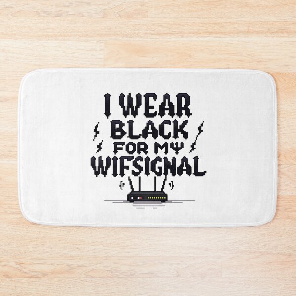 Item preview, Goth Pixel - I WEAR BLACK FOR MY WIFI SIGNAL designed and sold by SignumShop.