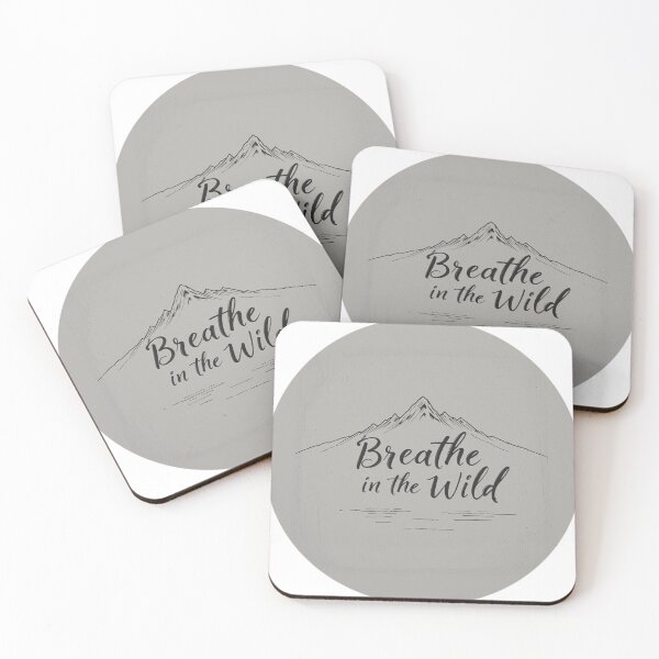 Item preview, Inspirational Outdoor Quote "Breathe in the Wild" designed and sold by RebelPaintBrush.