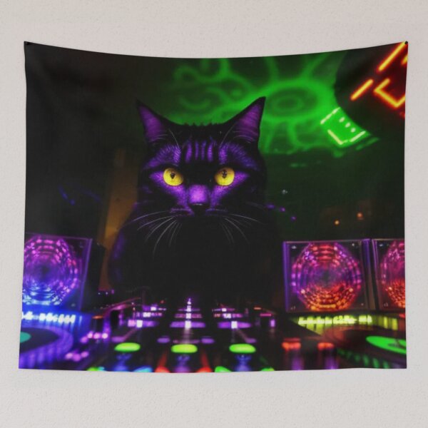 Item preview, DJ Night Club Cat designed and sold by TheDarkWardrobe.