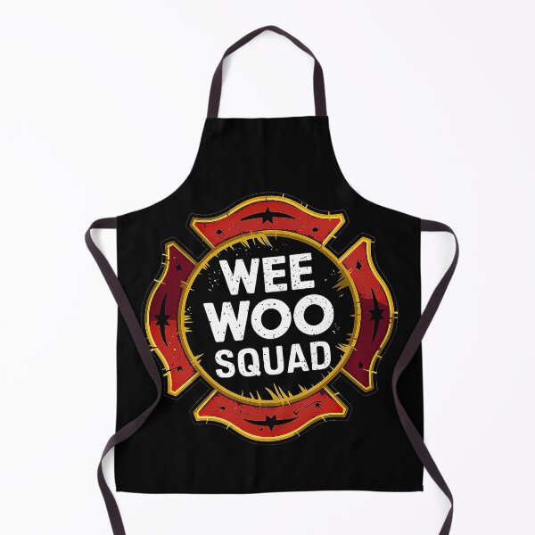 Item preview, Wee Woo Squad Firefighter Fun Badge Firefighter Fireman designed and sold by Amanda's Factory.
