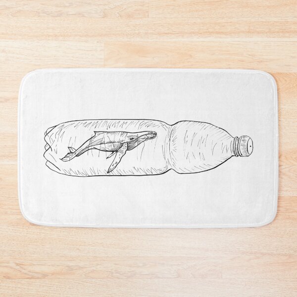 Item preview, Whale In a Bottle - Black Ink  designed and sold by RowenaTmT.