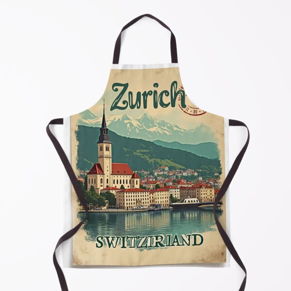 Item preview, Zurich Vintage Retro Design – Timeless Swiss Charm designed and sold by rayaARTs.