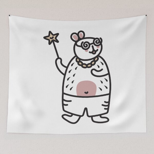 Item preview, Dancing capybara black line illustration designed and sold by OM-lova.